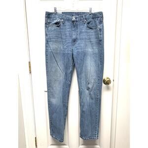 Levi’s 514 Jeans 100% Cotton Straight Leg Medium Wash Men’s Size 38 32
